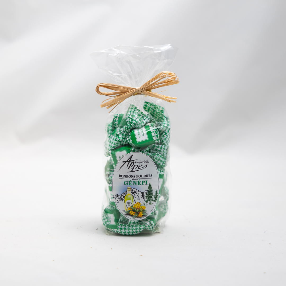 Bonbons fourrés à la liqueur de génépi