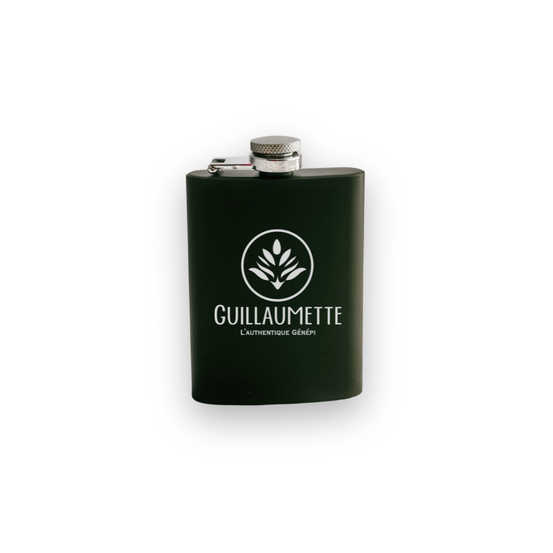 Flasque de génépi en métal | Guillaumette Authentique | Liqueur de génépi