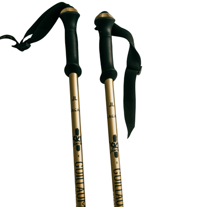 Bâton de ski alpin avec réservoir à liqueur 2x 2cl | Guillaumette x Ski Center