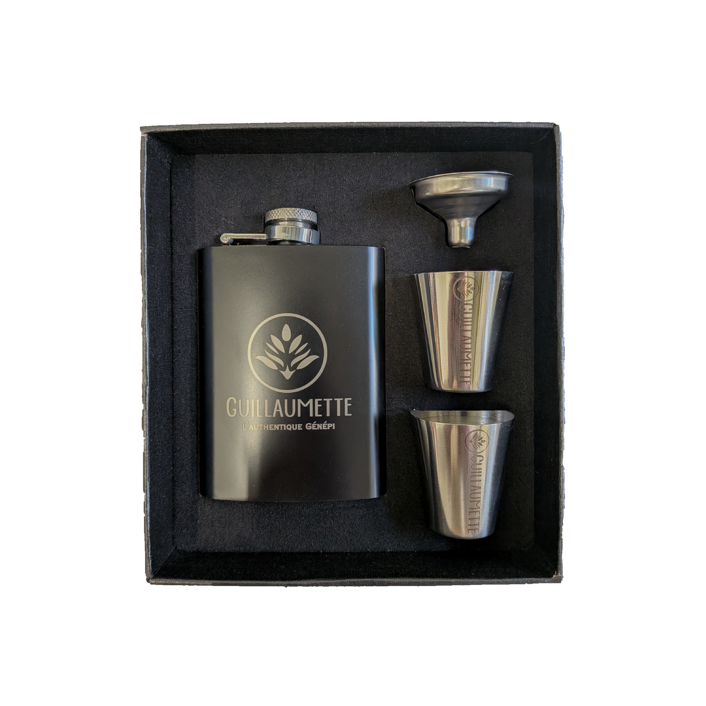Flasque de génépi en métal | Guillaumette Authentique | Liqueur de génépi