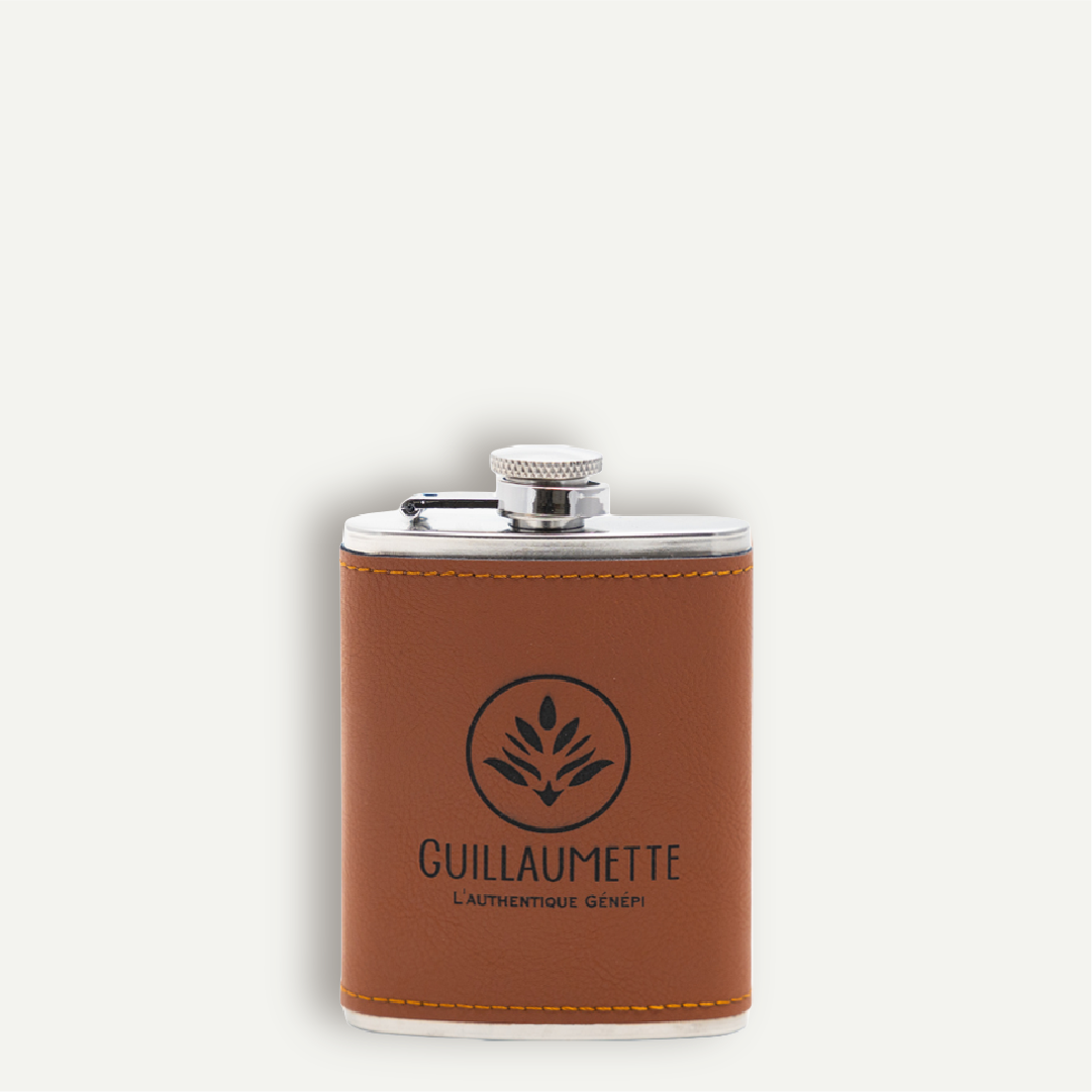 Flasque cuir - Génépi Traditionnel