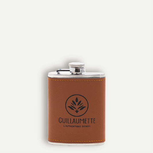 Flask of Genepi | Authentic Guillaumette | Genepi Liqueur