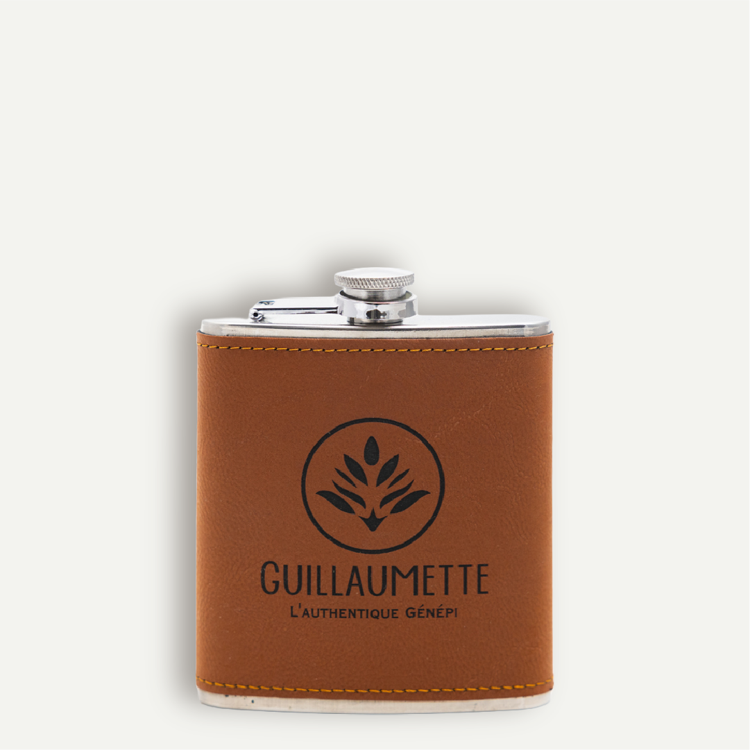 Flasque cuir - Génépi Traditionnel