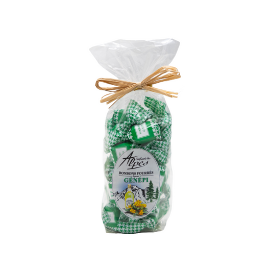 Candies filled with génépi liqueur