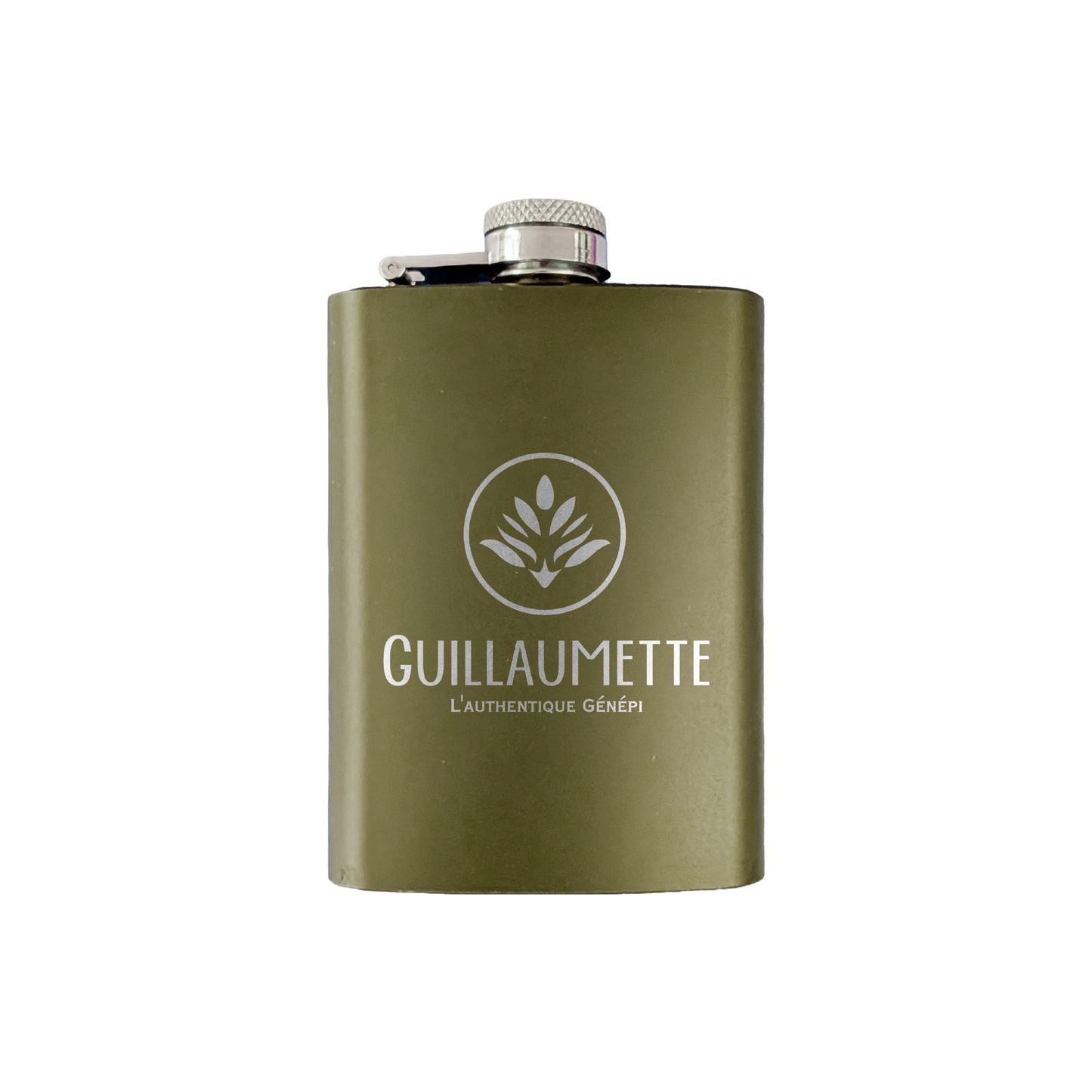 Flasque de génépi en métal | Guillaumette Authentique | Liqueur de génépi